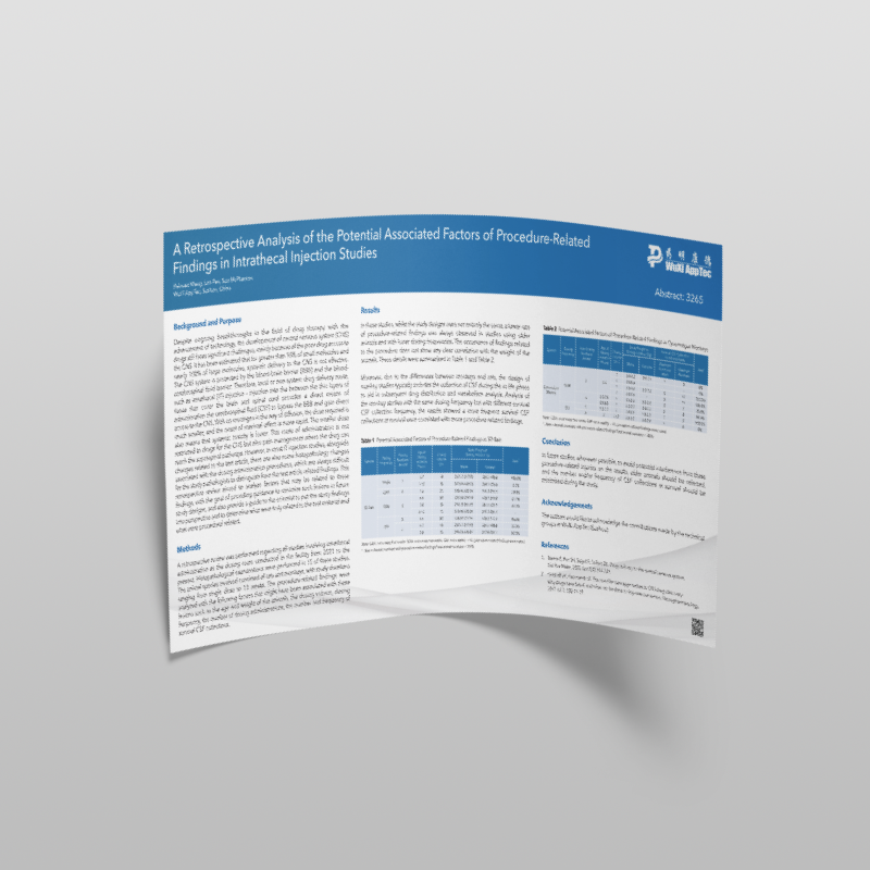 Poster: A Retrospective Analysis of the Potential Associated Factors of Procedure-Related Findings in Intrathecal Injection Studies